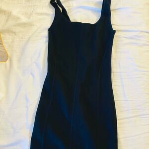Aritzia black knit mini dress
